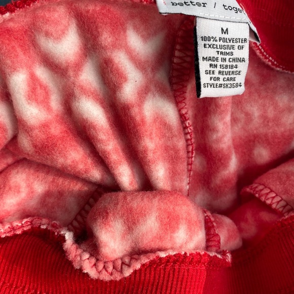 🎁 BETTER TOGETHER RED WHITE CLASSIC SWEATSHIRT & JOGGER LOUNGE SET! - Picture 9 of 13